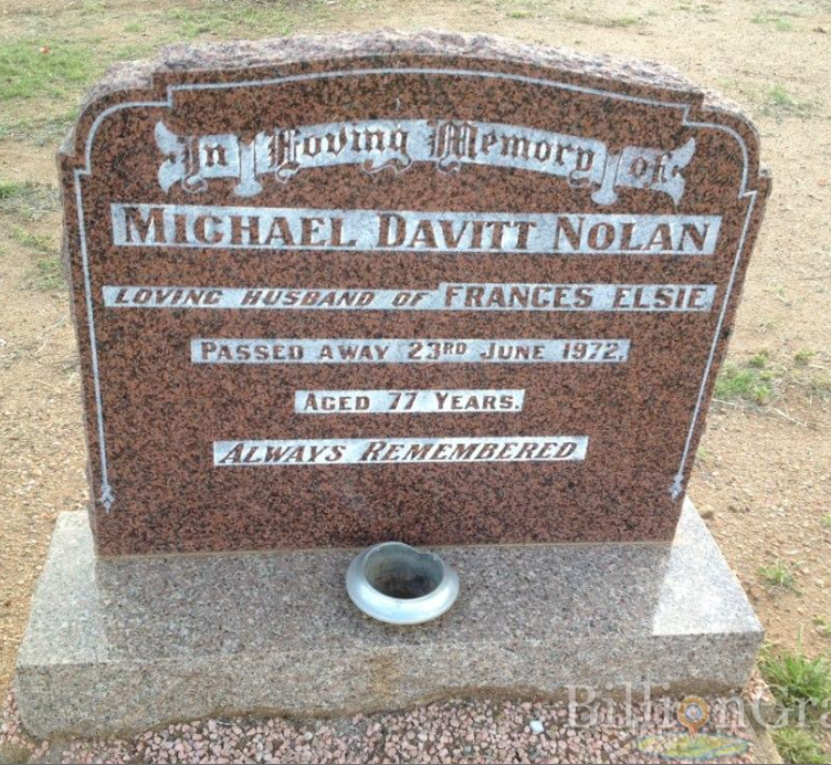 Michael Davitt Nolan Headstone